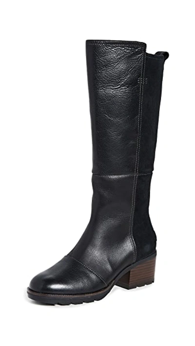 Shop Sorel Cate Tall Boots In Black
