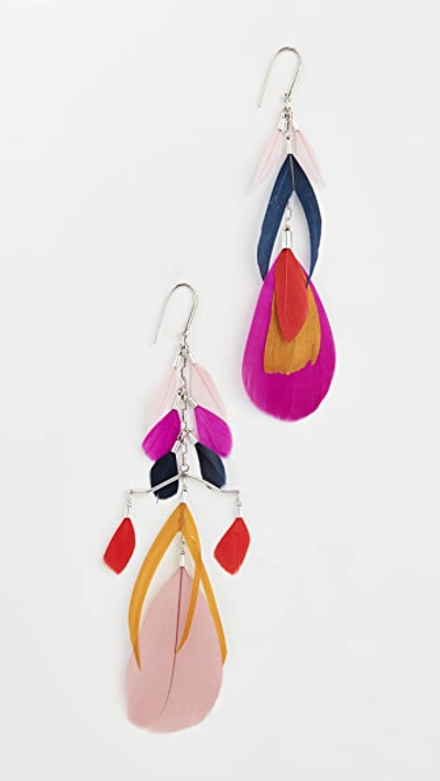 Shop Isabel Marant Boucle Orielle Earrings In Fuchsia