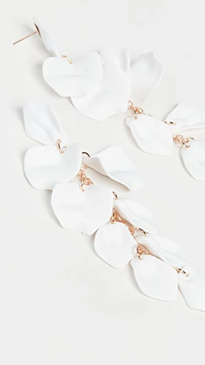 Shop Shashi La Flor Earrings In White