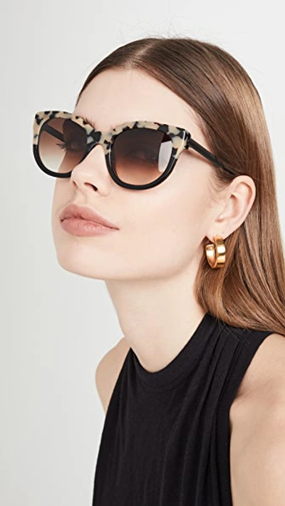 Shop Thierry Lasry Lively 256 Sunglasses In Tortoise/black