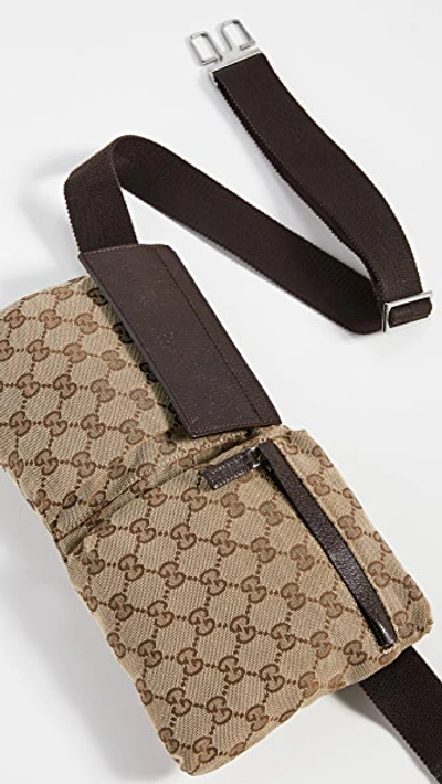 Pre-owned Gucci Brown Canvas Waistpouch