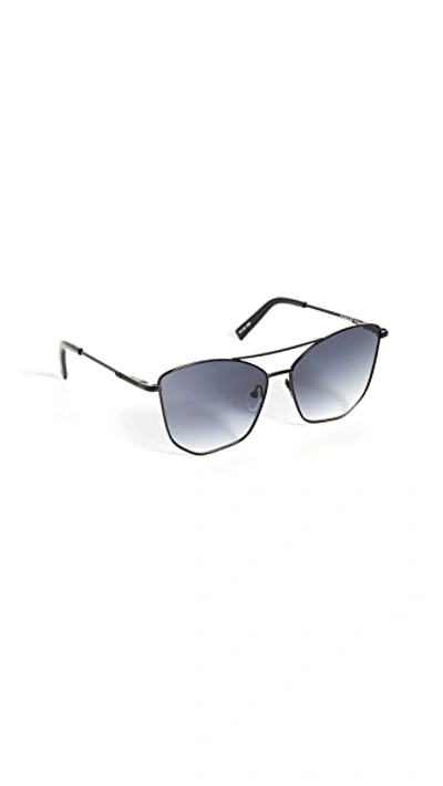 Shop Le Specs Primeval Alt Fit Sunglasses In Black