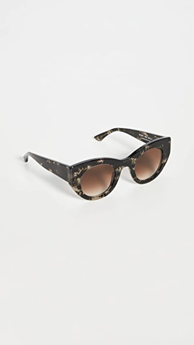 Shop Thierry Lasry Utopy 620 Sunglasses In Grey Tortoise