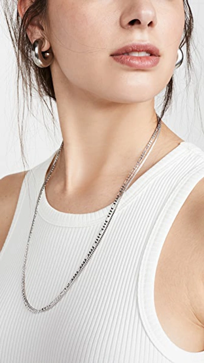 Shop Shashi London Sky Necklace In White Gold