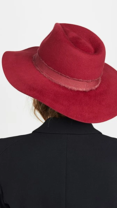 Shop Brixton Ella Fedora In Cardinal