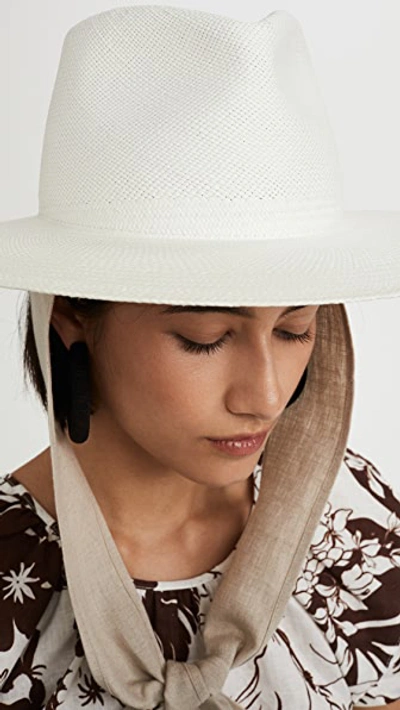 Shop Janessa Leone Oren Hat In Bleach