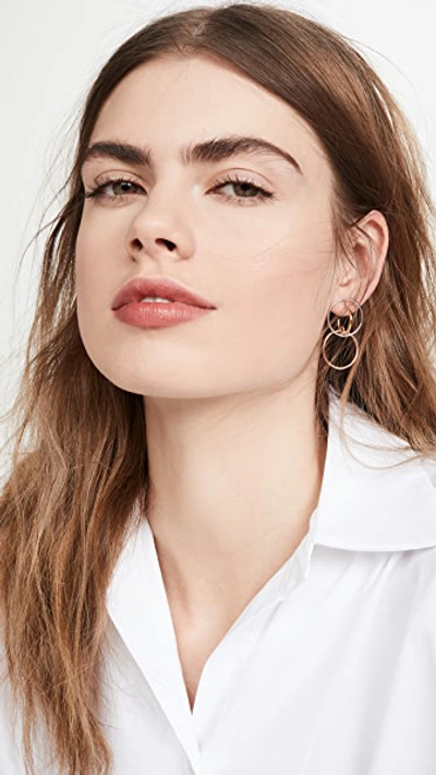 Shop Charlotte Chesnais Galilea Small Earrings In Argent/jaune/rose