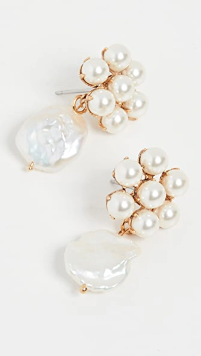 Shop Jennifer Behr Rhoda Earrings In Pearl