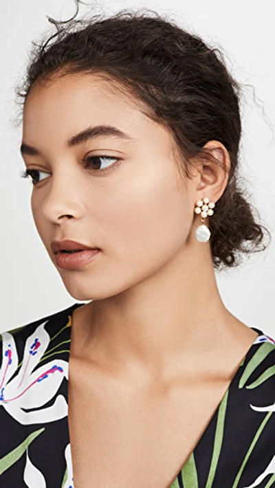 Shop Jennifer Behr Rhoda Earrings In Pearl