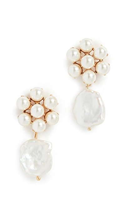 Shop Jennifer Behr Rhoda Earrings In Pearl