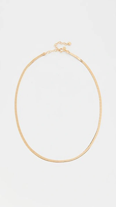 Shop Maria Black Mio Chain Necklace In Yellow Gold