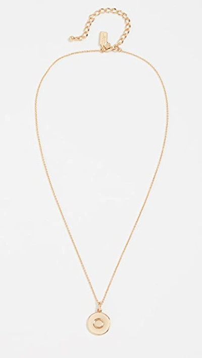 Shop Kate Spade Letter Pendant Necklace In O