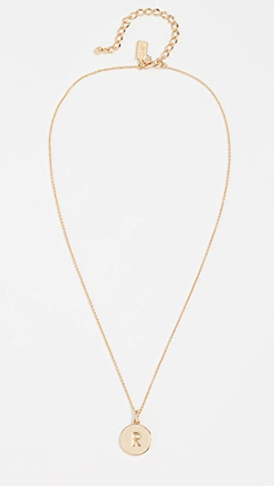 Shop Kate Spade Letter Pendant Necklace In R