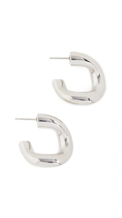 Shop Simon Miller Echo Hoops In Silver