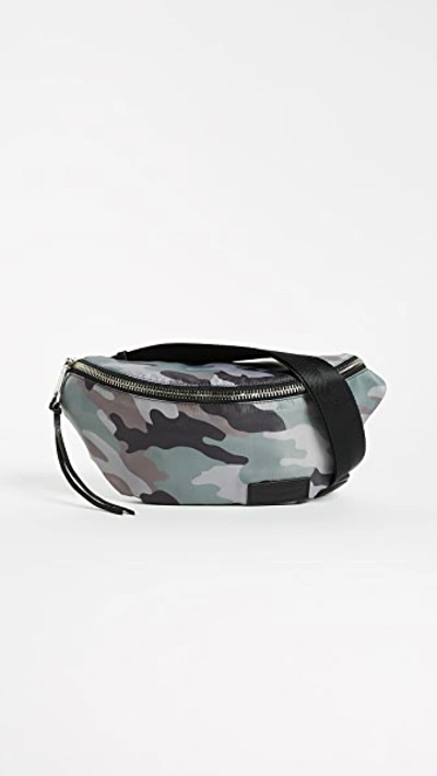 Shop Rebecca Minkoff Nylon Belt Bag In Camo Print