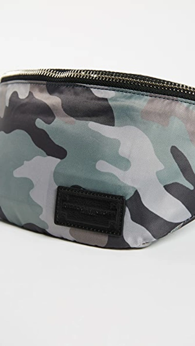 Shop Rebecca Minkoff Nylon Belt Bag In Camo Print