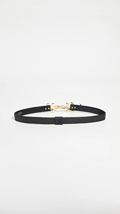 Shop B-low The Belt Gator Belt In Black/gold