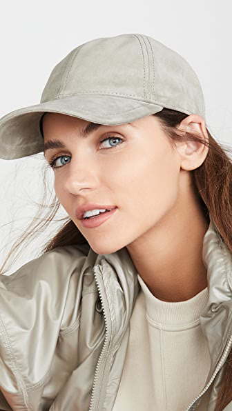 rag and bone suede baseball cap
