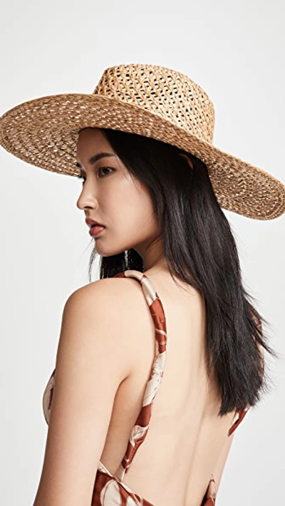 Shop Rag & Bone Open Weave Wide Brimmed Hat In Natural