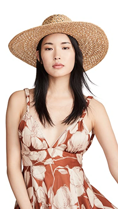 Shop Rag & Bone Open Weave Wide Brimmed Hat In Natural