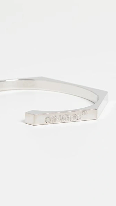 Shop Off-white Silver Bolt Bracelet