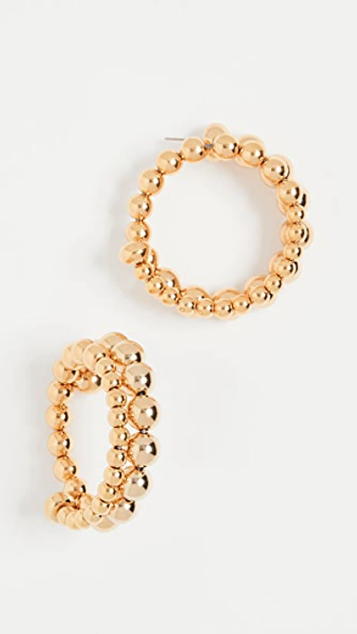 Shop Simon Miller Ram Hoops In Gold