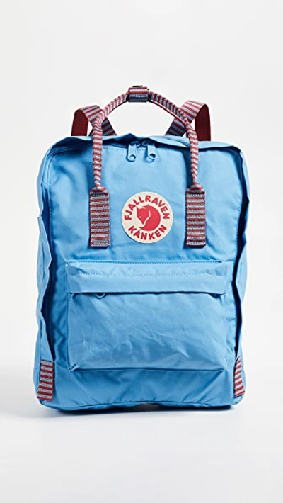 Shop Fjall Raven Kanken Backpack In Air Blue/striped