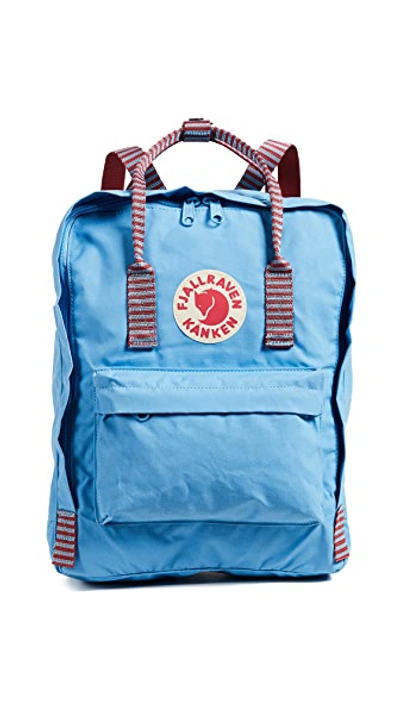 Shop Fjall Raven Kanken Backpack In Air Blue/striped