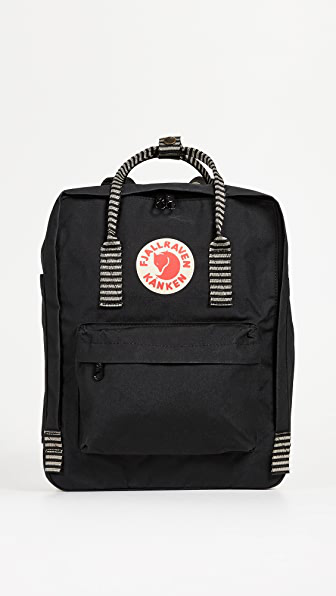 kanken striped backpack