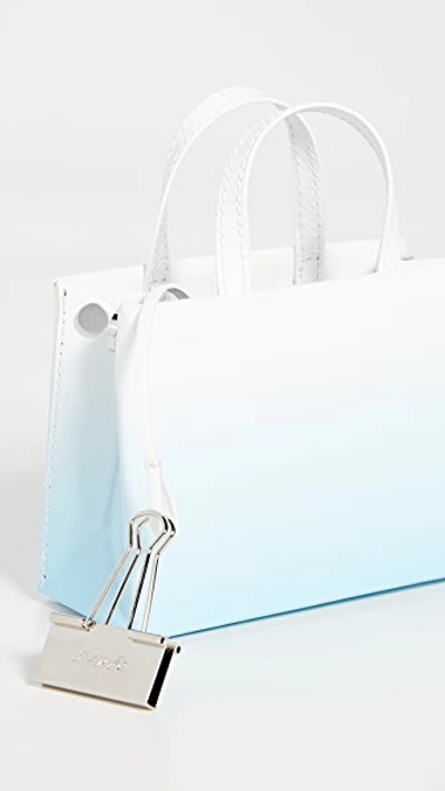 Shop Off-white Degrade Baby Box Bag In Light Blue