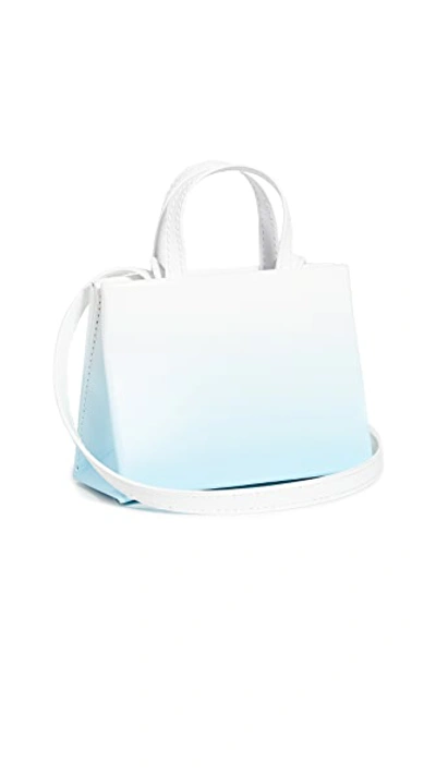 Shop Off-white Degrade Baby Box Bag In Light Blue