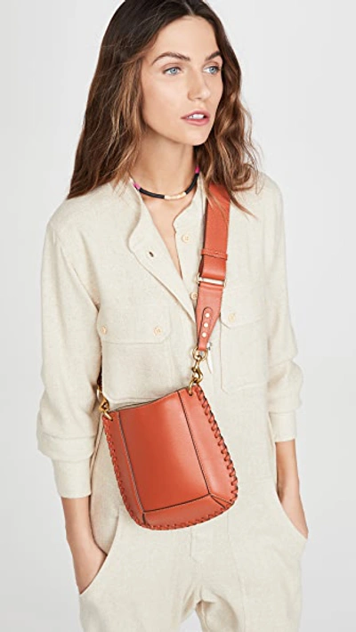 Shop Isabel Marant Nasko New Shoulder Bag In Rust