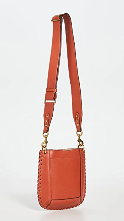 Shop Isabel Marant Nasko New Shoulder Bag In Rust