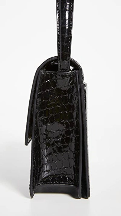 Shop Loeffler Randall Katalina Leather Shoulder Bag In Black