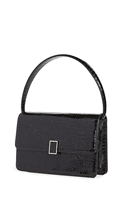 Shop Loeffler Randall Katalina Leather Shoulder Bag In Black