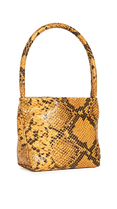 Shop Georgia Jay Baby Ombra Bag In Mustard Python
