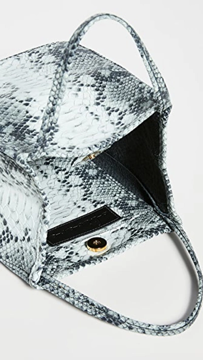 Shop Oliveve Harper Top Handle Bag In Black Snake