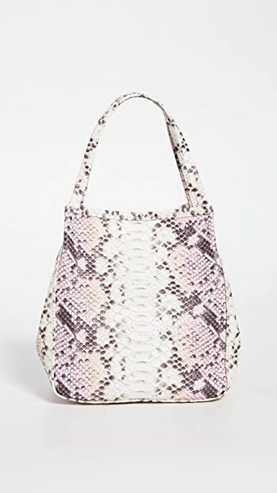 Shop Oliveve Harper Top Handle Bag In Pink Snake