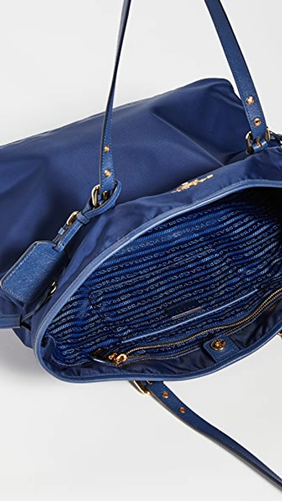 Pre-owned Prada Blue Nylon Tote Bag