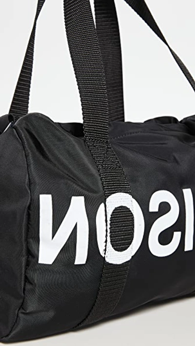 Shop Mm6 Maison Margiela Mini Duffle Bag In Black