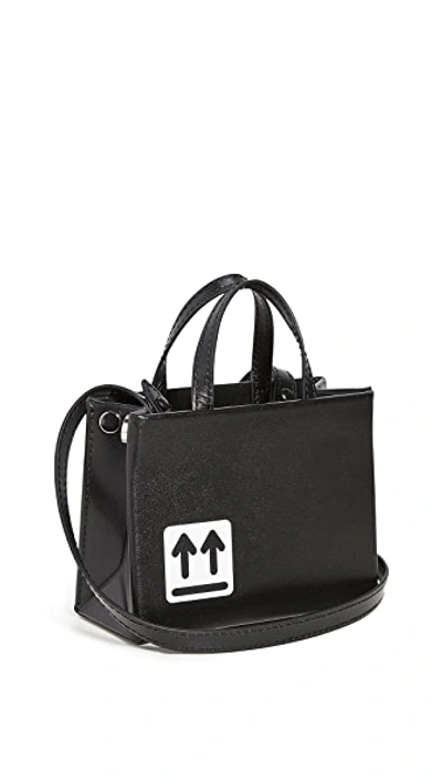 Shop Off-white Baby Box Bag In Black/white