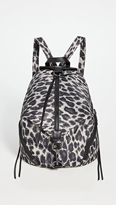 Shop Rebecca Minkoff Julian Nylon Backpack In Leopard