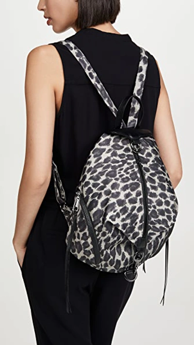 Shop Rebecca Minkoff Julian Nylon Backpack In Leopard