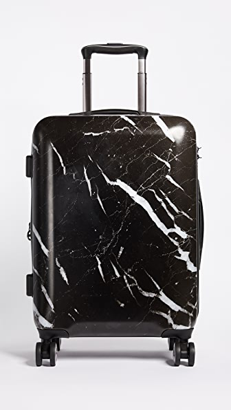 marble print suitcase