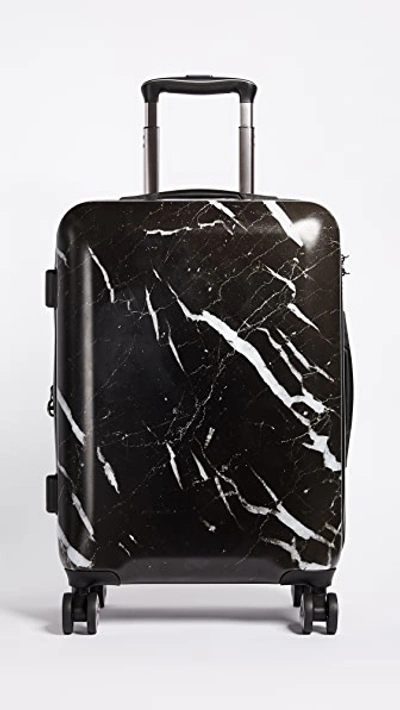 Shop Calpak Astyll Carry On Suitcase In Midnight Marble