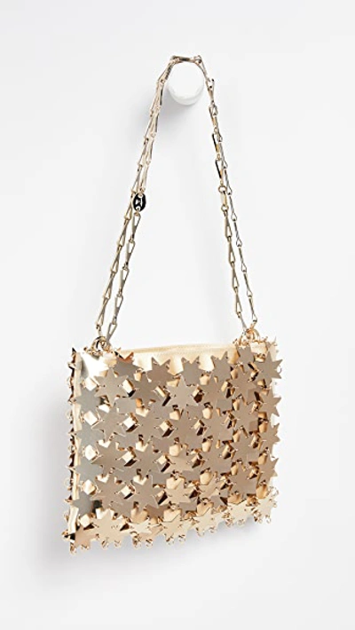 Shop Paco Rabanne Comet 1969 Iconic Bag In Light Gold