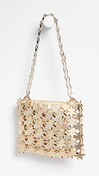 Shop Paco Rabanne Comet 1969 Iconic Bag In Light Gold