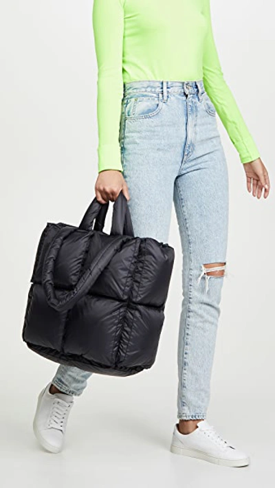 Shop Off-white Puffy Small Bag In Anthracite