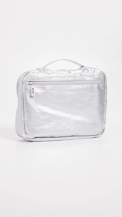 Shop Calpak Metallic Packing Cube Set In Silver