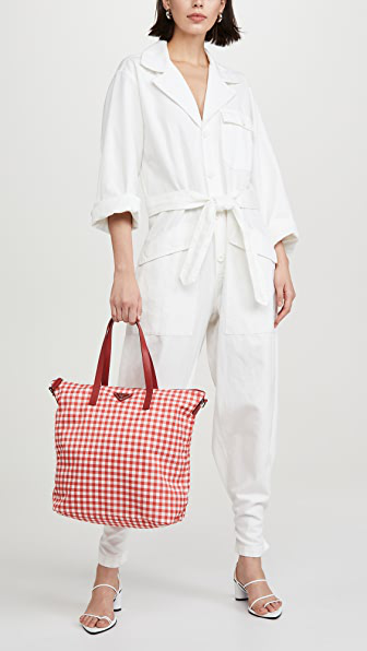 prada checked bag